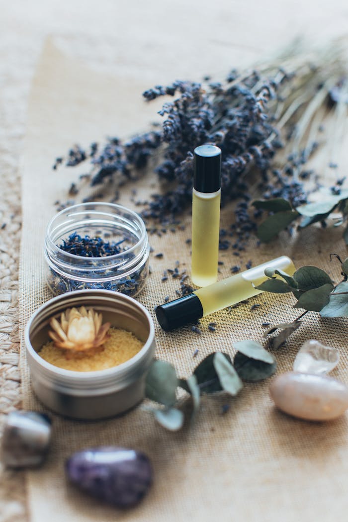 Services Elevate your relaxation with aromatherapy essentials featuring lavender and massage oils.